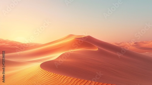 Beautiful abstract background suitable for photo wallpaper with the image of an endless desert © olegganko