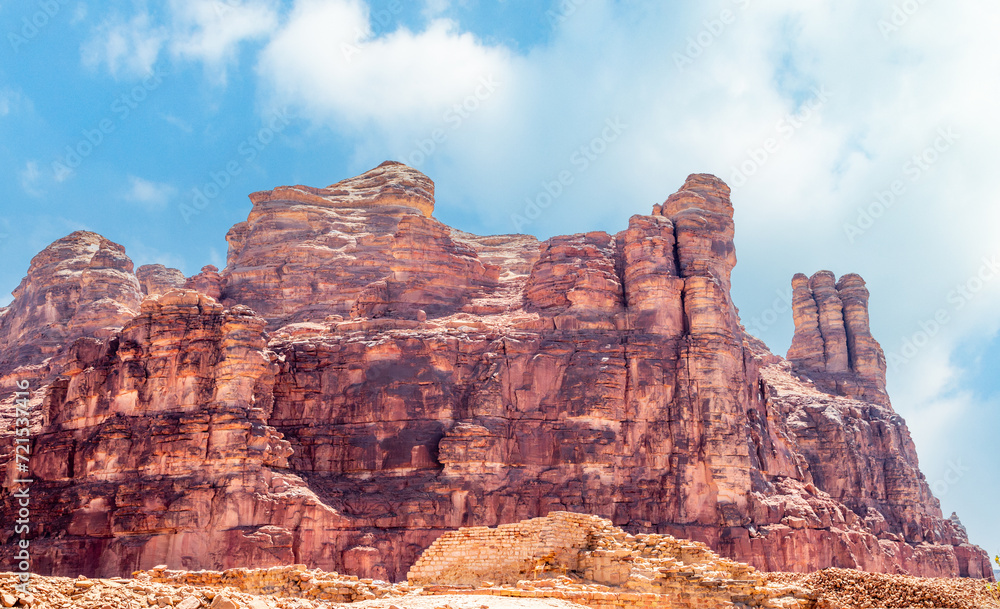 Ancient ruins of Dadan the capital of Lihyan kingdom, Al Ula, Saudi Arabia