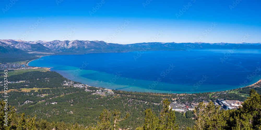 Lake Tahoe Panorama View - California Sierra Nevada Mountains