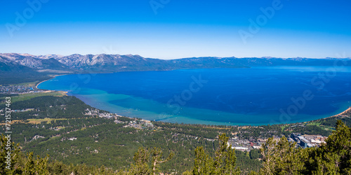 Lake Tahoe Panorama View - California Sierra Nevada Mountains