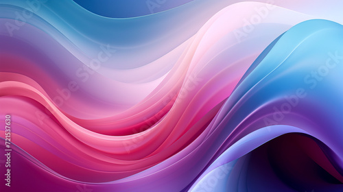 Fluid Gradient Waves in Vivid Pink and Blue created with Generative AI technology
