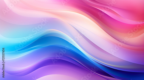 Fluid Gradient Waves in Vivid Pink and Blue created with Generative AI technology