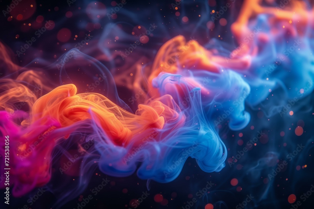 Colorful smoke background