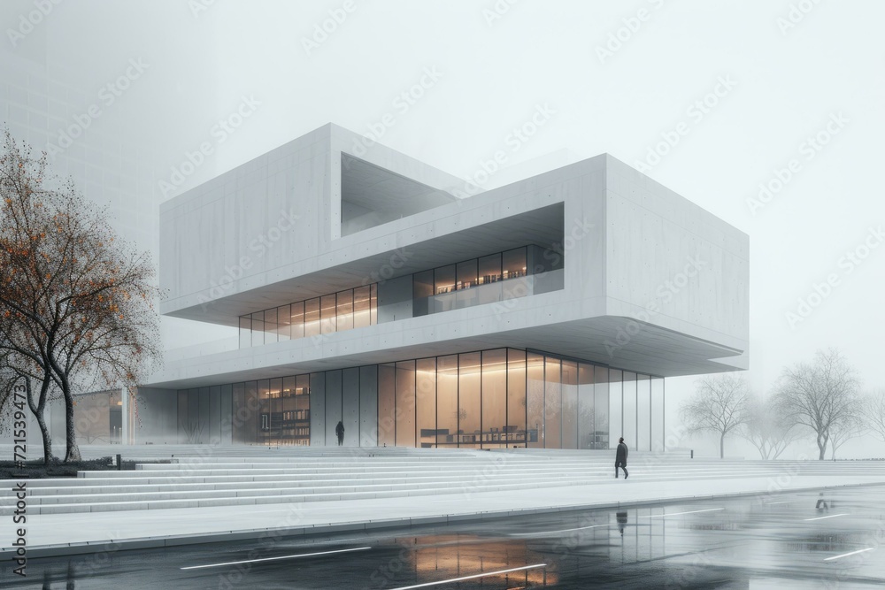 Modern minimalist architecture,