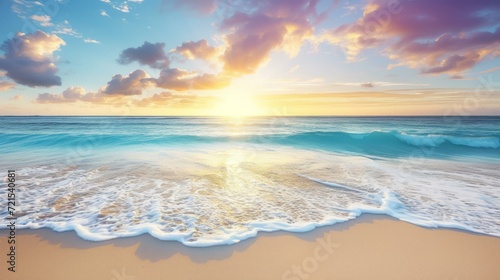 Beautiful sunset over the ocean © Adobe Contributor