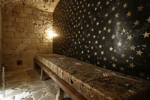 The cell of Louis-NapolÃ©on Bonaparte at the ChÃ¢teau de Ham, where he was imprisoned from 1840 to 1846 photo