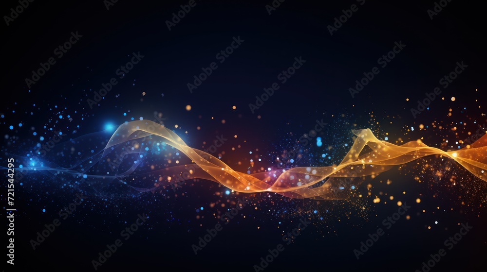Innovation in Modern IT Technology Abstract Particle Background Innovation in Modern IT Technology Abstract Particle Background