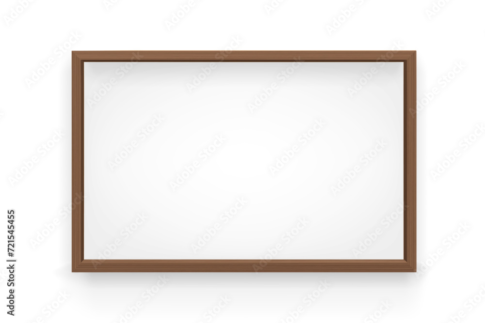 3D wooden frame. Photo frame design isolated on background. Realistic wooden rectangular natural frame with shadow. Backgrounds for presentations, restaurant menu, school classroom whiteboard 3D wooden frame. Photo frame design isolated on background. Realistic wooden rectangular natural frame with shadow. Backgrounds for presentations, restaurant menu, school classroom whiteboard
