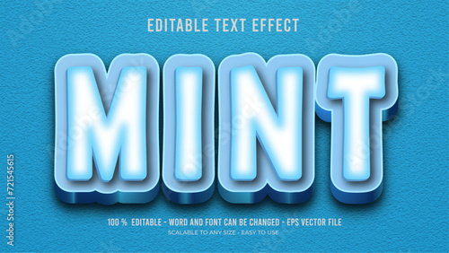 mint editable text effect