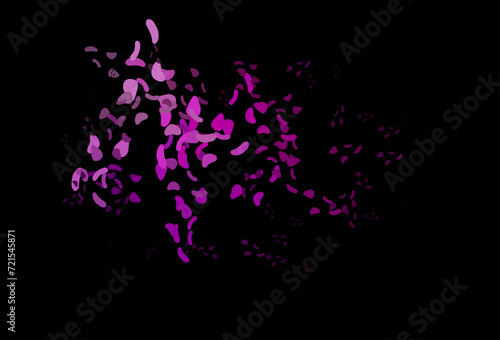 Dark Purple vector backdrop with abstract shapes.