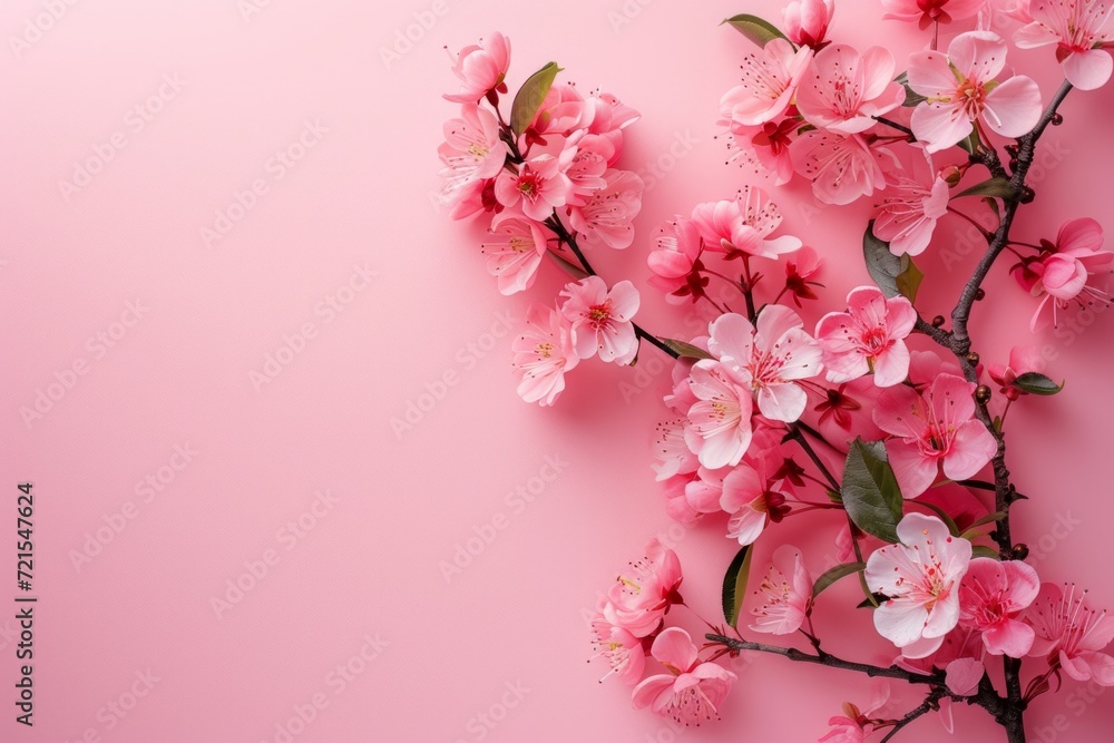Beautiful card with flowers for congratulations on Women's Day on March 8 with plenty of space for text Beautiful card with flowers for congratulations on Women's Day on March 8 with plenty of space for text