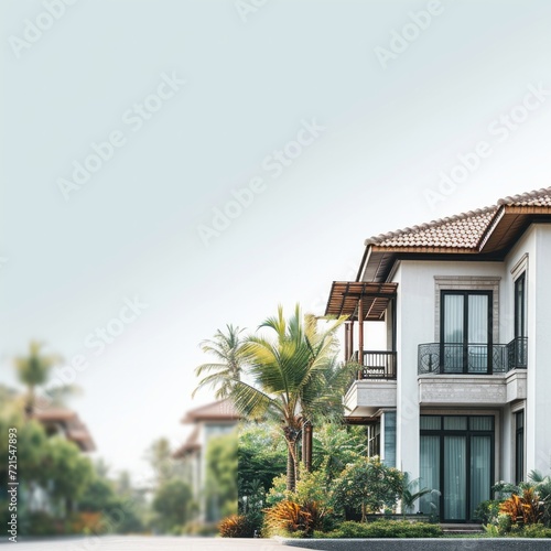 real estate advertisment background with copy space © olegganko