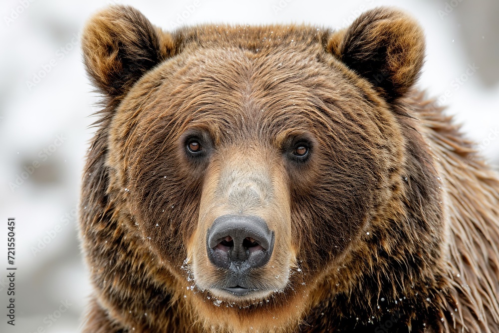 Portrait of big brown bear