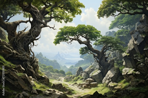 a path in the old wood