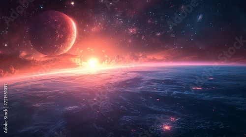 Beautiful photos of space with planets of the solar system