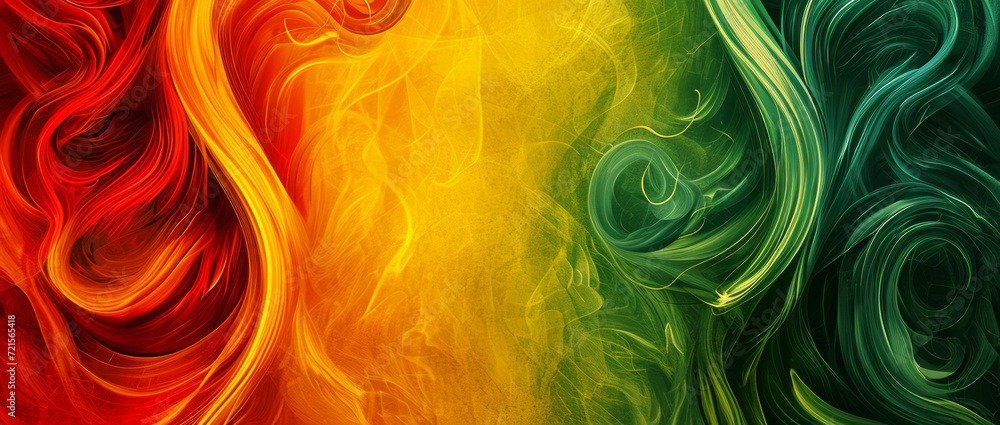 Abstract background with curved lines, shapes. Modern multicolored background texture in red, yellow, green colors Abstract background with curved lines, shapes. Modern multicolored background texture in red, yellow, green colors