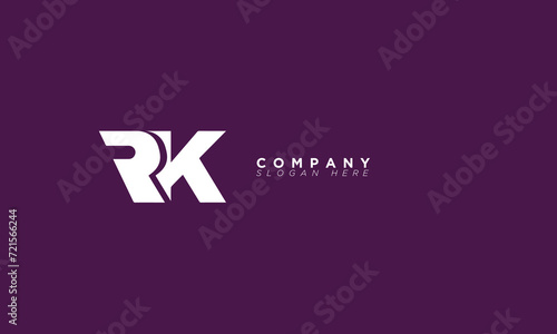 RK Alphabet letters Initials Monogram logo 