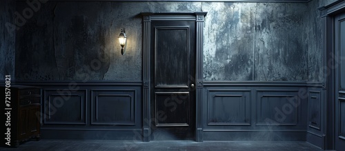 Captivating Interior: Light Pierces Through the Dark Door of this Enigmatic Space