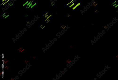 Dark Green, Red vector pattern with narrow lines.