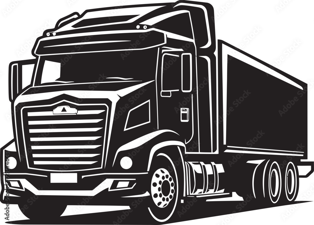 Commercial Trucking Network in Vector Scene Blueprint in Motion BlueprintVector Art of Heavy Duty C