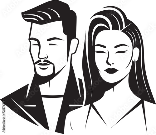 Crafting Emotive Expressions Couple Vector IllustrationExpressing Romance Couple Vector Illustratio