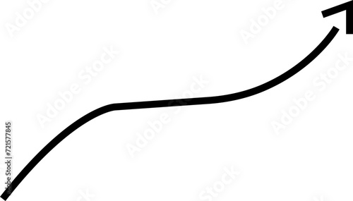 Curved arrow. Zigzag arrow stripes design with line isolated on transparent background. Flow direction. Pointers to the wire  up  down. Vector icon  Back  Next Web Page Sign.