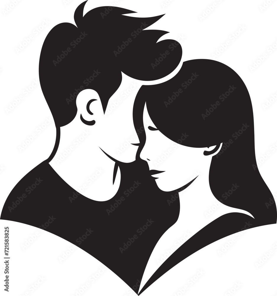 Artistic Expressions Crafting Couple Vector NarrativesVisual Harmony Dynamic Couple Vector Styles