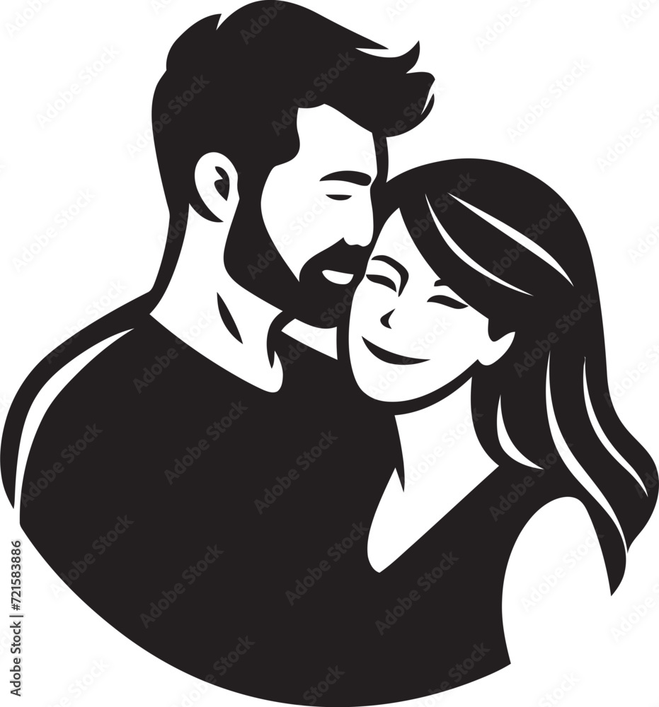 Dynamic Expressions in Couple Vector IllustrationsCapturing Moments Couple Vector Illustration Conc