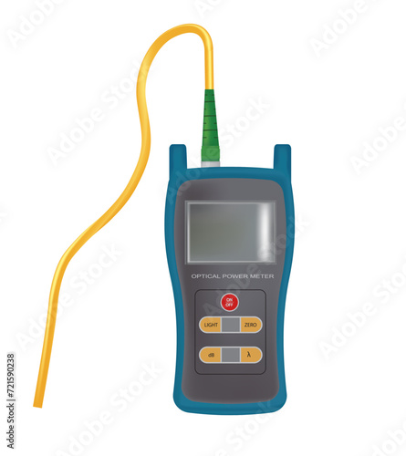 Optical power meter. vector illustration
