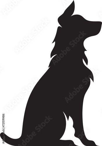 Illustrated Canine Elegance Vectorized ImageryVectorized Woofing Whispers Doggy Edition