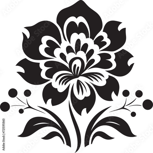 Monochromatic Beauties Floral Vector ArtBlackened Blooms Vector Floral Silhouettes