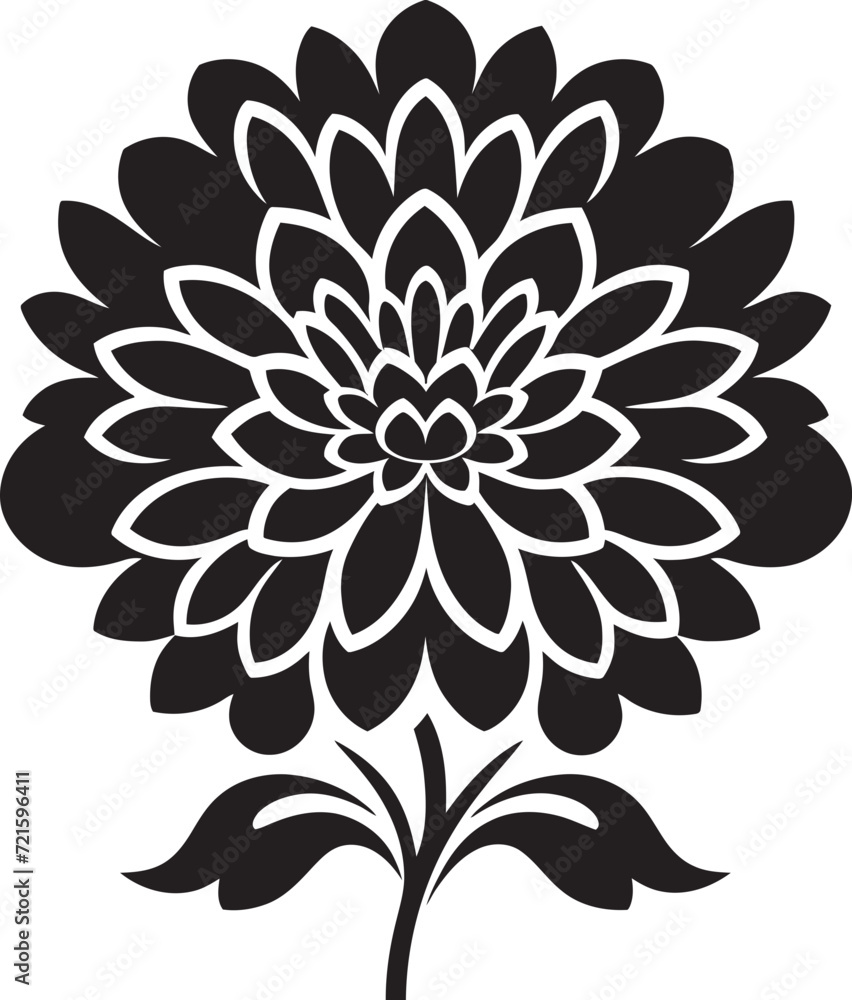 Ink Noir Botanical Whispers Black Vector FloralsSable Blossom Melody Floral Vector Symphony