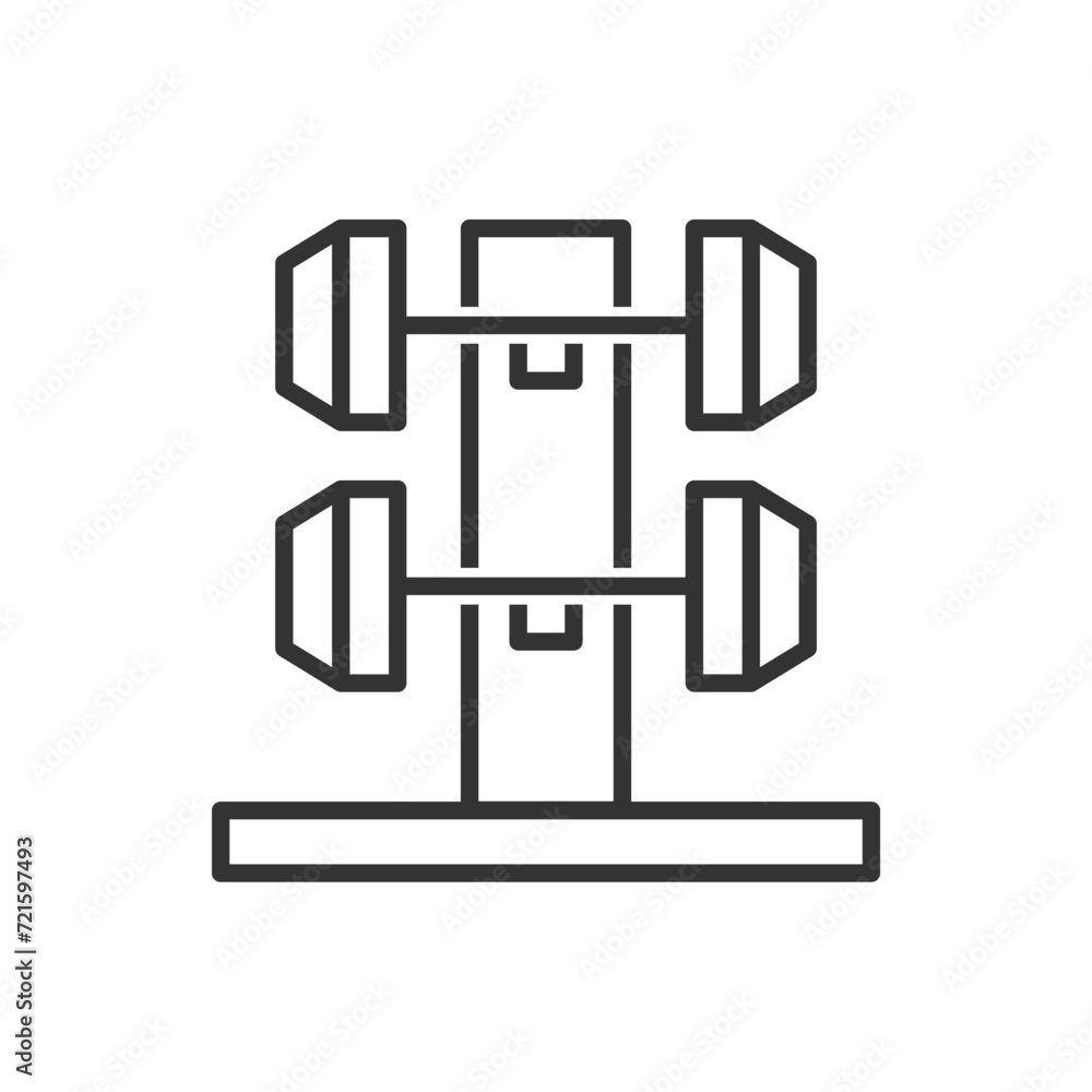 Dumbbell Stand Icon Dumbbell Stand Icon