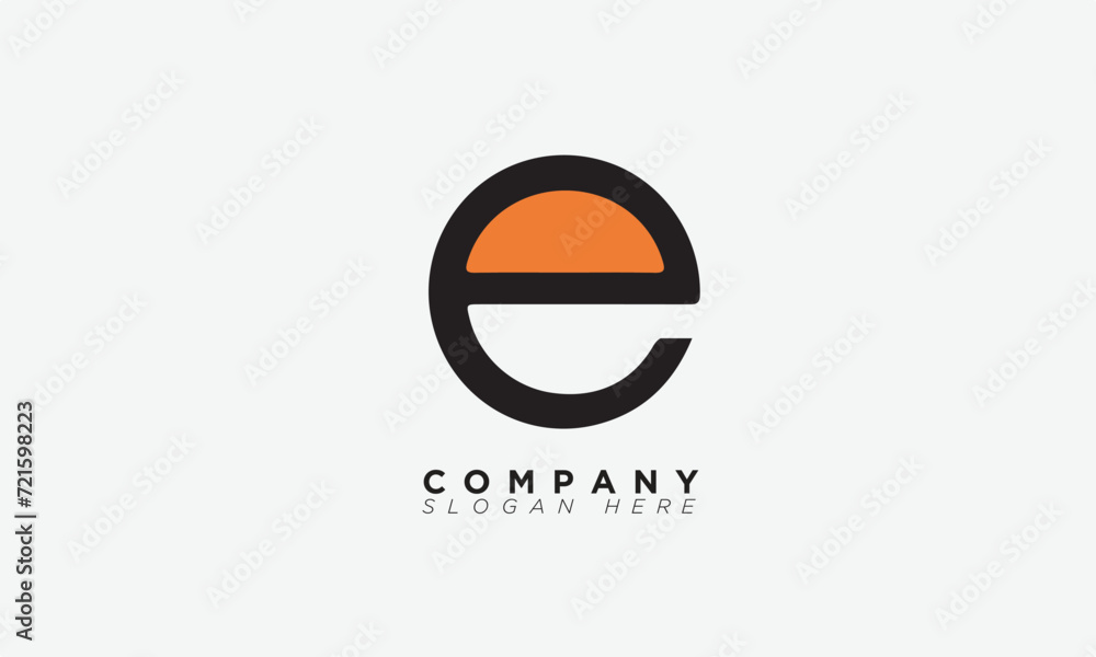 E Alphabet letters Initials Monogram logo 