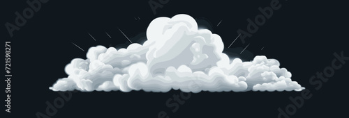 Unveiling the Beauty: An Abstract Interpretation of Majestic White Clouds