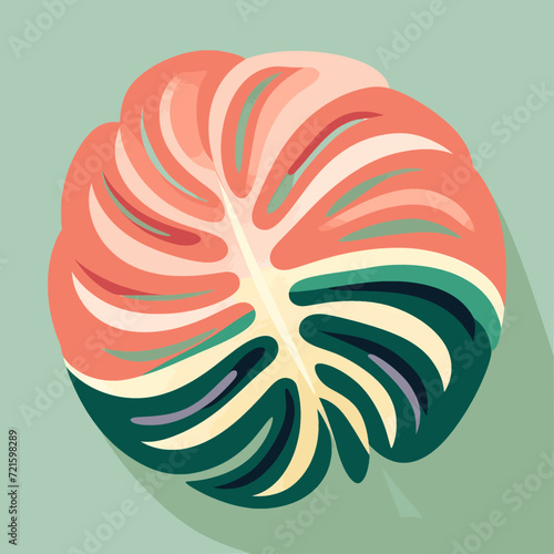 Unleash Your Space: Revamp with Nature-Inspired Green Monstera Leaf Design!