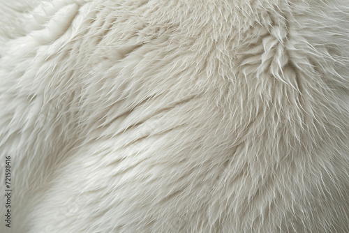 Polar bear fur texture with a focus on softness and details