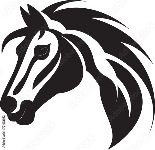 Sculpted Elegance Monochrome Horse VectorsWild Horses Galloping Black Vector Illustrations