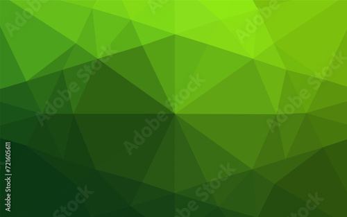 Light Green vector polygon abstract background. Brand new colored illustration in blurry style with gradient. The polygonal design can be used for your web site.