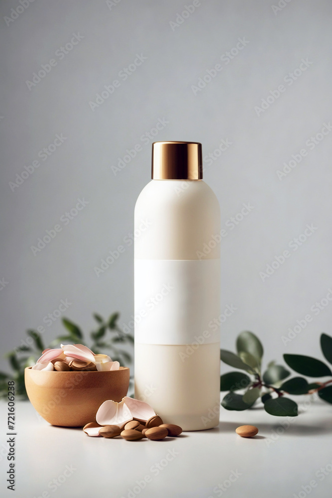 Set de cosmética y cuidado personal respetuosa con el medio ambiente, eco. Estilo escandinavo ideal para publicidad y mockups Set de cosmética y cuidado personal respetuosa con el medio ambiente, eco. Estilo escandinavo ideal para publicidad y mockups