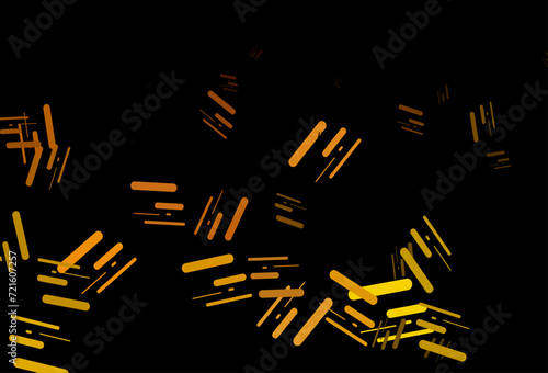 Dark yellow  orange vector backdrop with long lines.