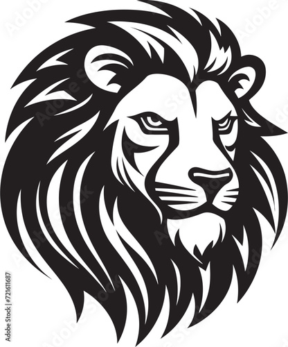 Lion Profile Silhouette Vector DesignBold Lion Vector Graphic