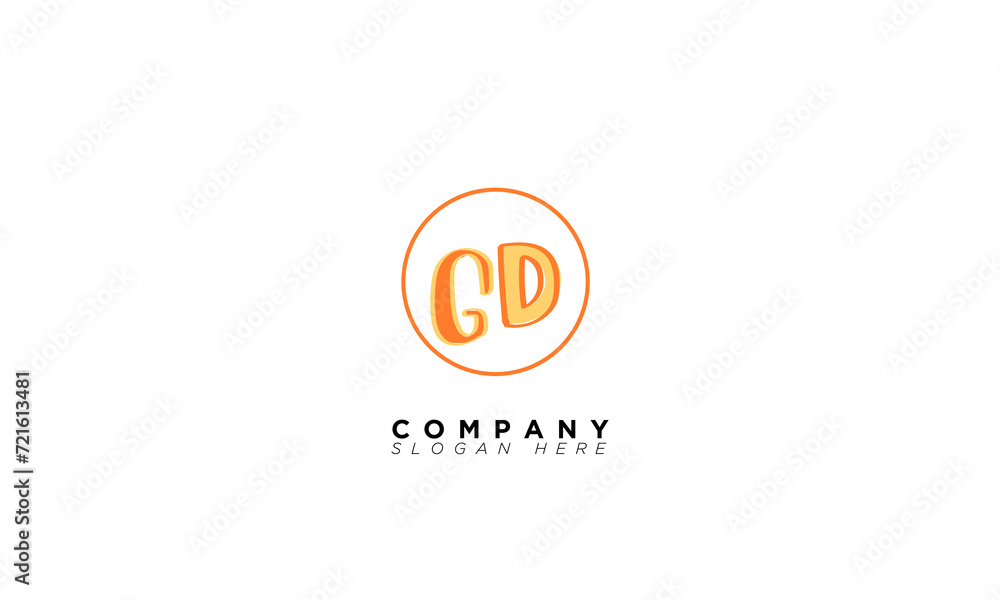 GD Alphabet letters Initials Monogram logo