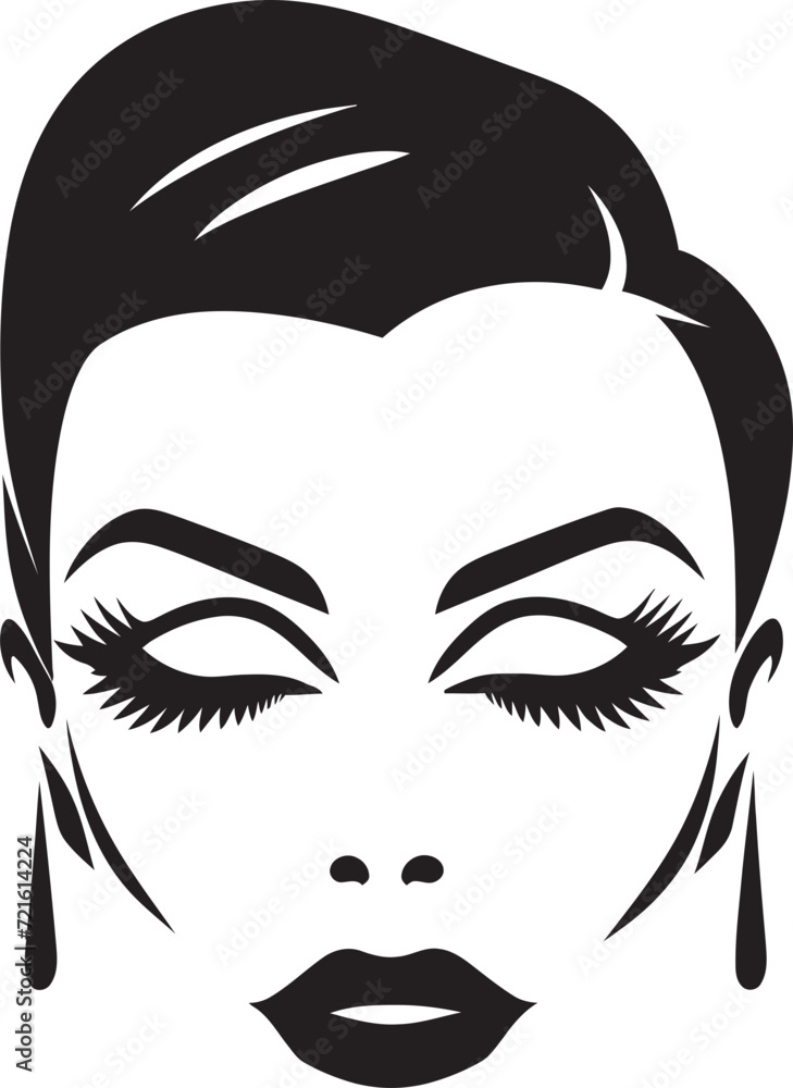 Graphic Vector Makeup Detailed IllustrationVector Illustration of Lip Art Mastering Steps