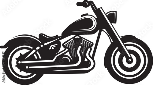Outlined Motorcycle ImageCustomized Moto Vector