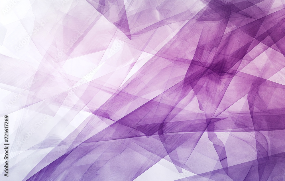 Soft Purple Abstract Geometric Translucency
