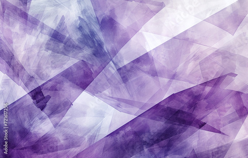 Abstract Purple Watercolor Geometric Shapes Background 