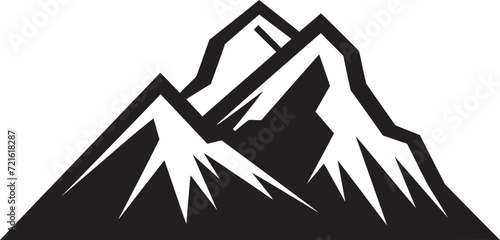 Shadowed Mountain PanoramasVectorized Midnight Silhouettes