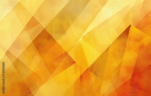 A warm and inviting geometric pattern featuring a complex array of triangles in various shades of yellow and orange