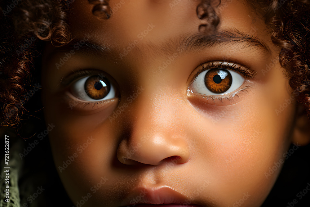 portrait of a happy African little boy. development of young children portrait of a happy African little boy. development of young children